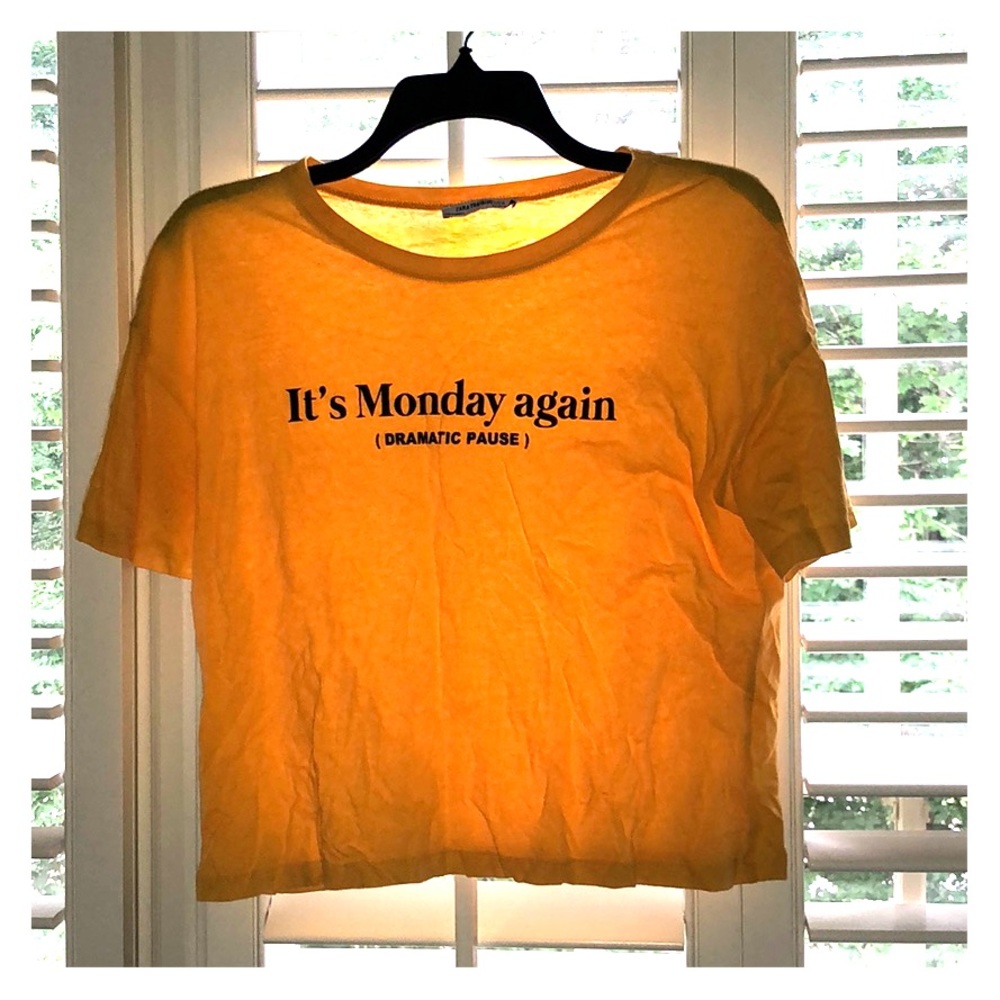 Gold Zara Basic T-Shirt
